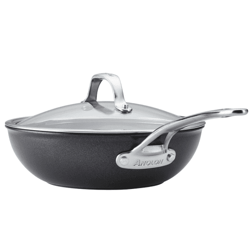 Image showing the Anolon X Stirfry Pan, 25cm, Black product.