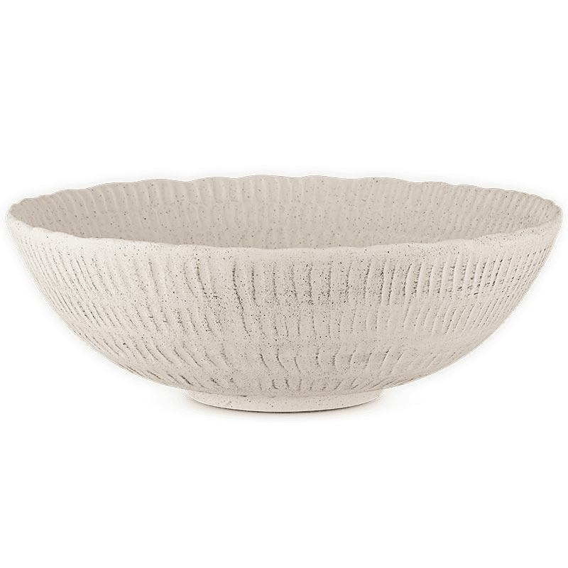 Kayanna Ceramic Decorative Bowl, White