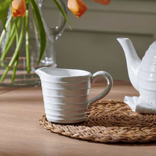 Image showing the Bowsley Milk Jug, White product.