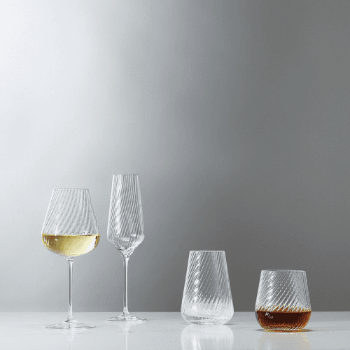 Image showing the Vera Wang Swirl Set of 2 Tumblers, 365ml, Clear product.