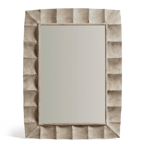 Image showing the Okean Mirror, Distressed Grey product.