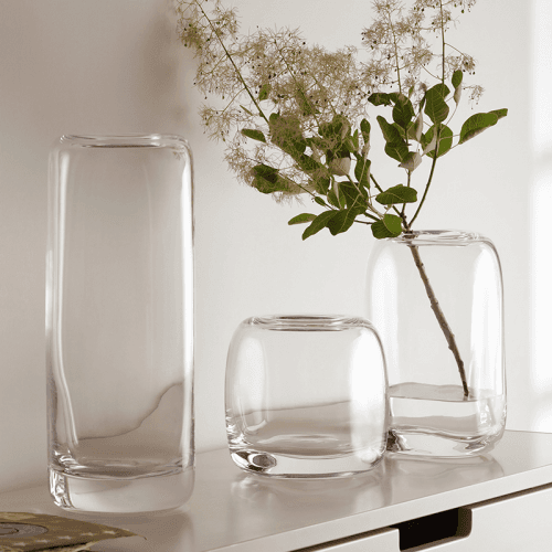 Image showing the Melt Vase, H34cm, Clear product.