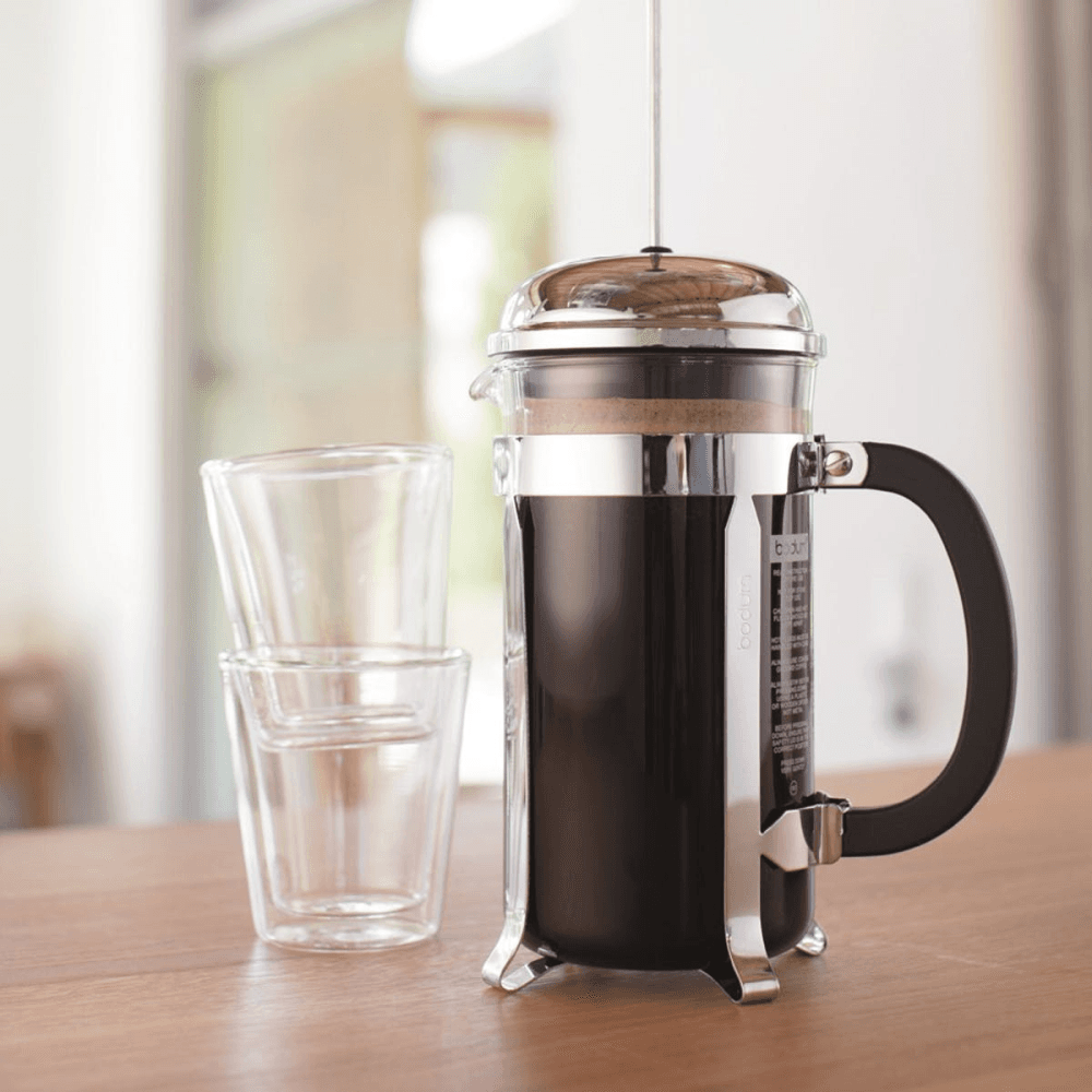 Chambord 8 cup coffee maker, 1 litre, Shiny
