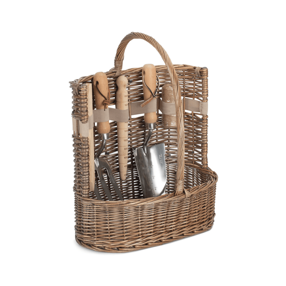 Large Antique Wash Garden Tool Basket