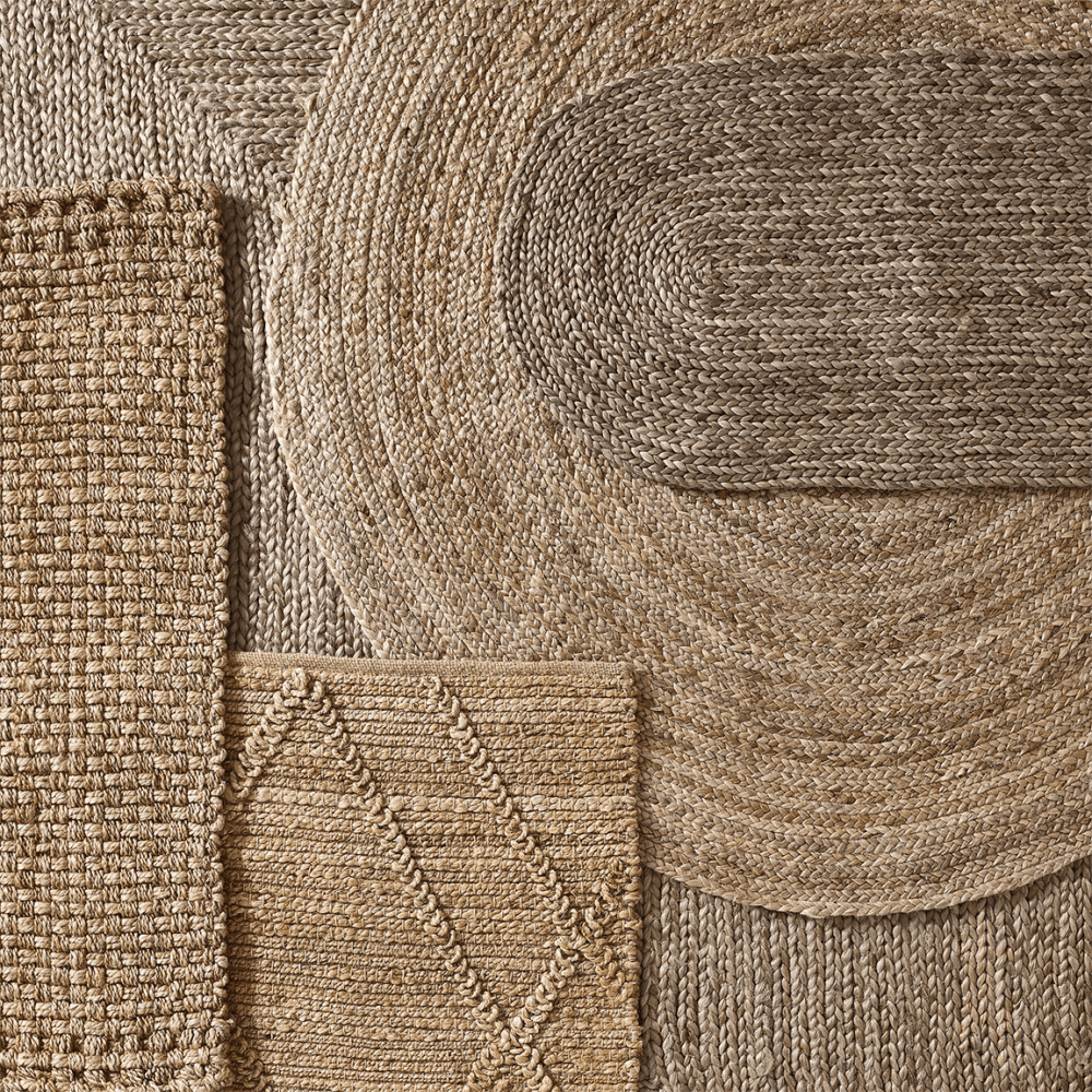 Braided Jute Oval Double Doormat, Natural