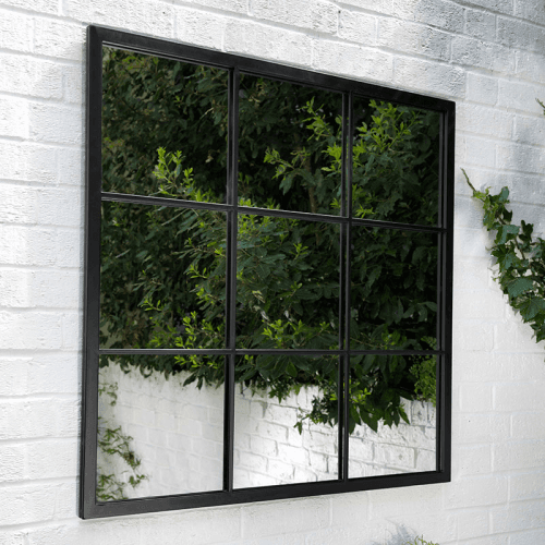 Image showing the Fulbrook Mirror, 90 x 90 cm, Black product.