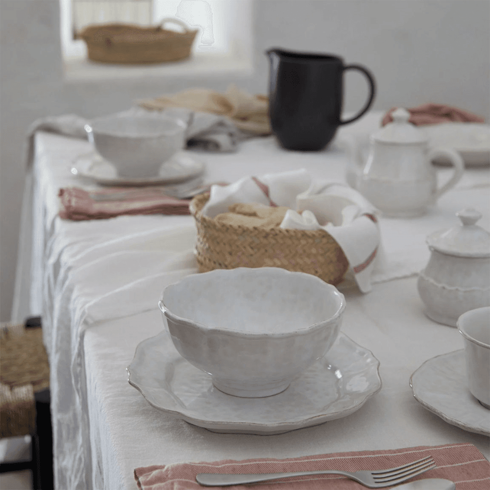 Impressions Set of 6 soup/cereal bowls, White