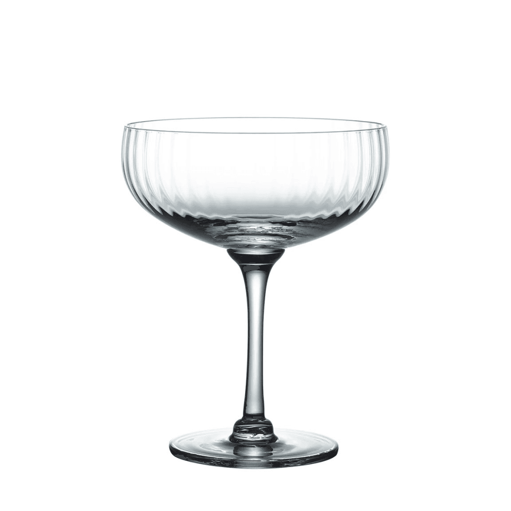 Ripple Set of 4 Cocktail Glasses, Clear
