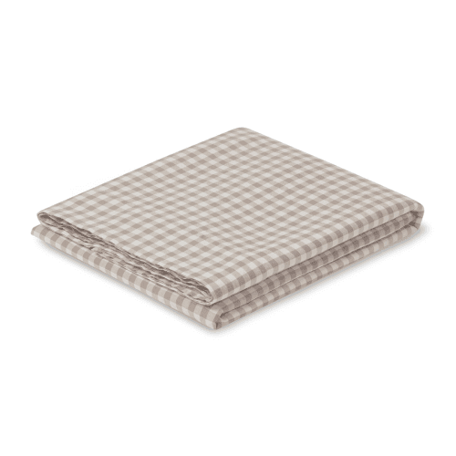 Image showing the Gingham Linen Flat Sheet product.