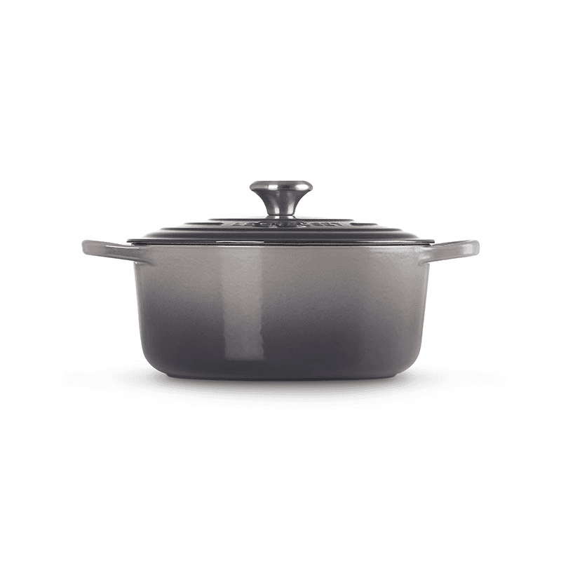 Signature Cast Iron Round Casserole, Flint