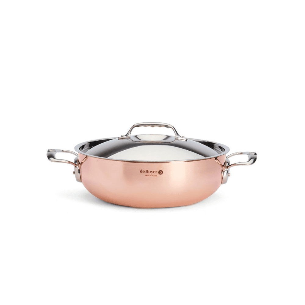 Prima Matera Rounded Saute Pan with Lid, Copper
