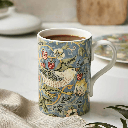 Image showing the Morris & Co Mug, Strawberry Thief product.