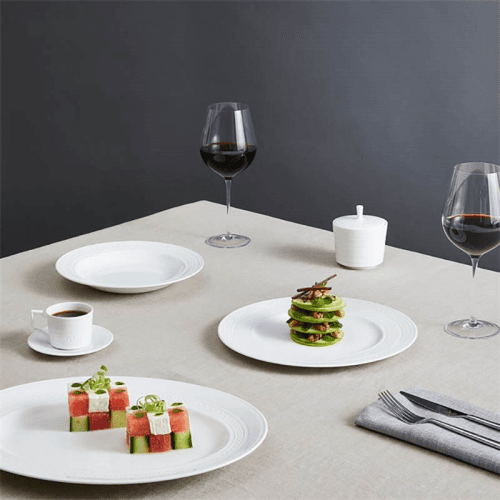 Image showing the Intaglio 21 Piece Dinner Set, White product.