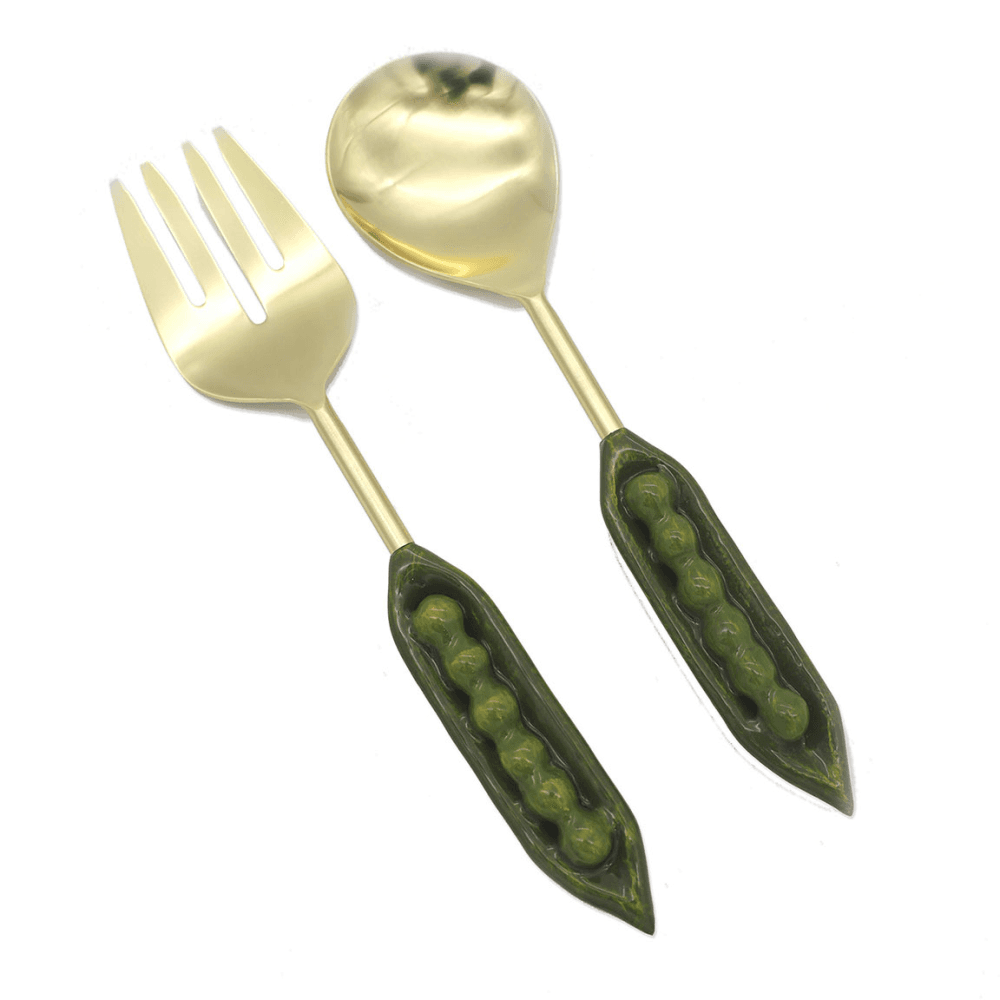 Peas in a Pod Salad Servers, Green