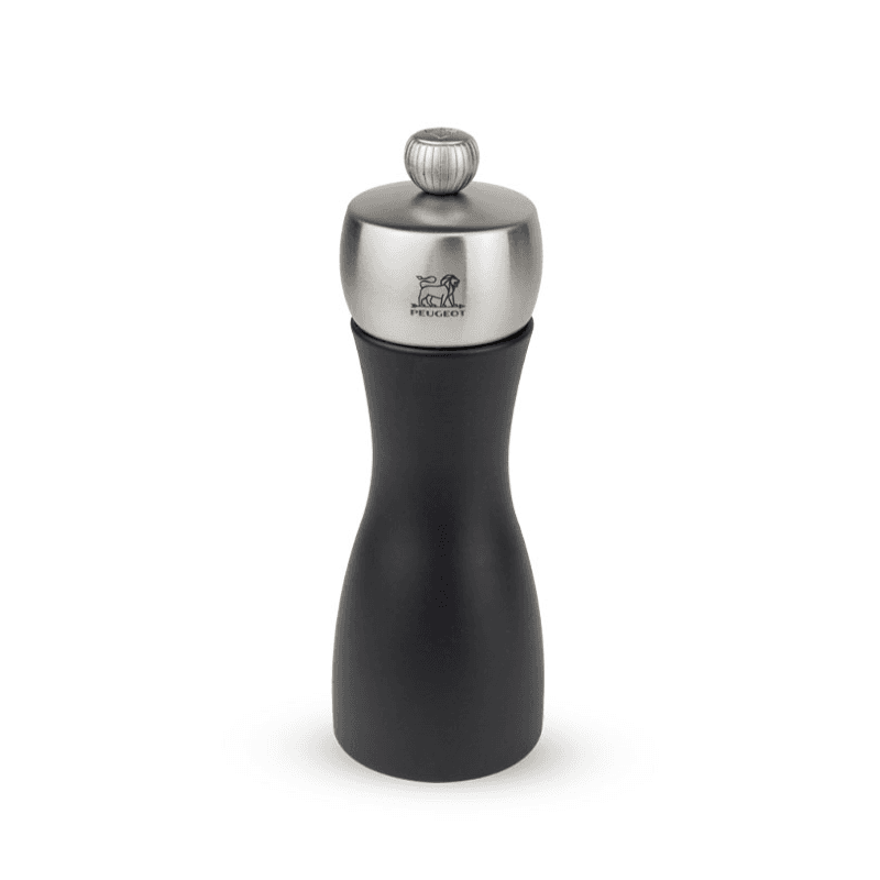 Fidji Pepper mill, matt black and stainless steel finish