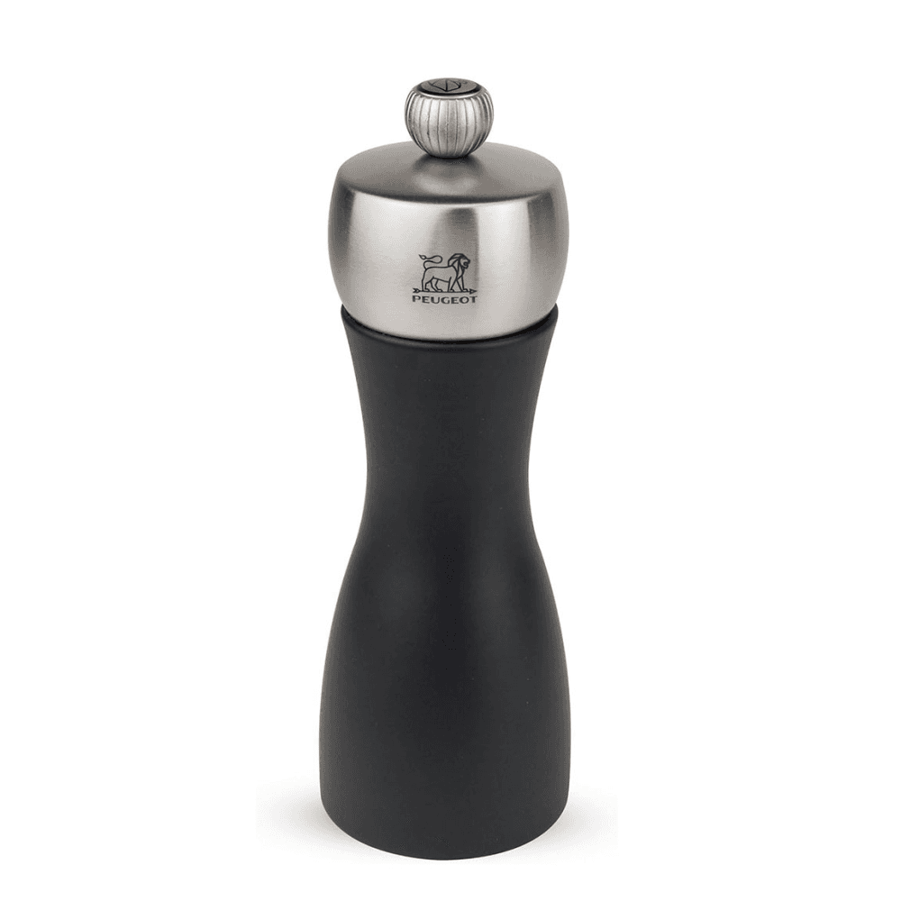 Fidji Salt mill, Matt Black And Stainless Steel Finish