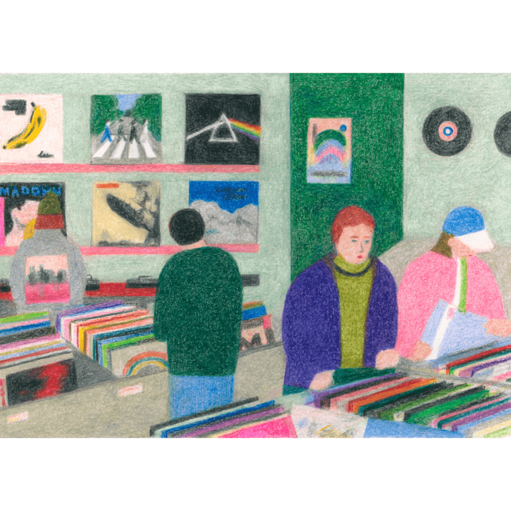 Vinyl Shop Print