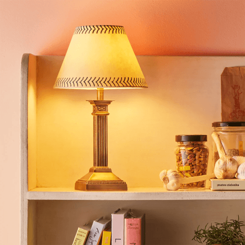 Image showing the Freya Rechargeable Table Lamp, Brass product.