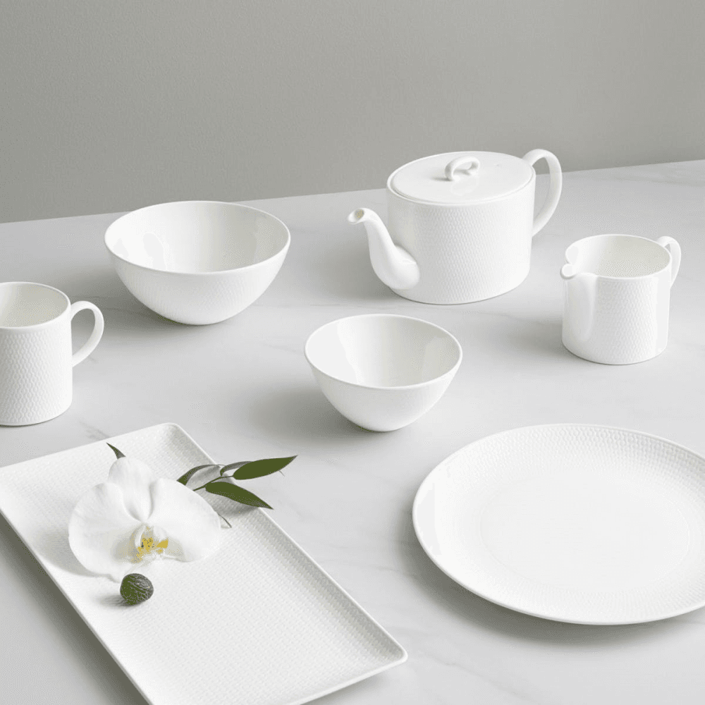 Gio Sugar and Creamer Set, White/ Bone China
