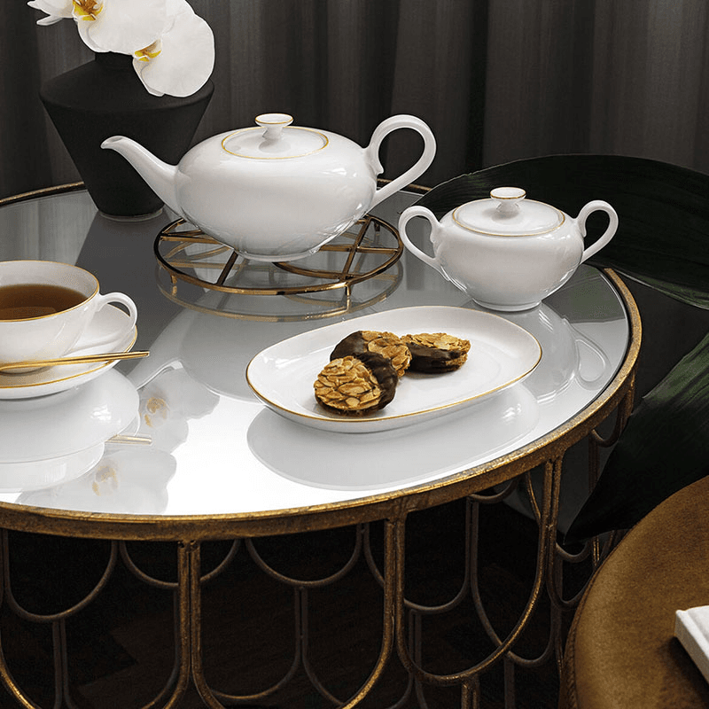 Anmut Gold Teapot, white/gold