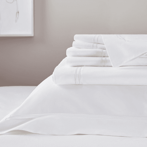 Image showing the Symons Double Row Cord Deep Fitted Sheet product.
