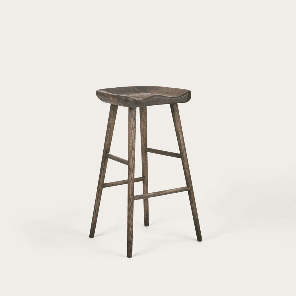 Ludlow Bar Stool, Darkened Oak
