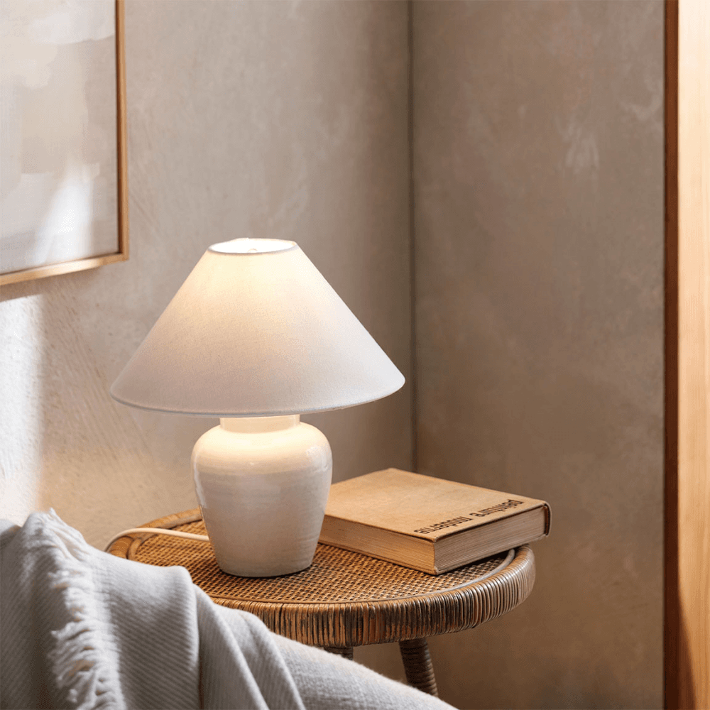 Tenby Tenby Table Lamp, Soft Grey