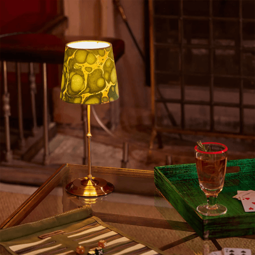 Image showing the Reed Rechargeable Table Lamp, Brass product.