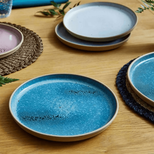 Image showing the Minerals Set of 4 Side Plates, Jade product.