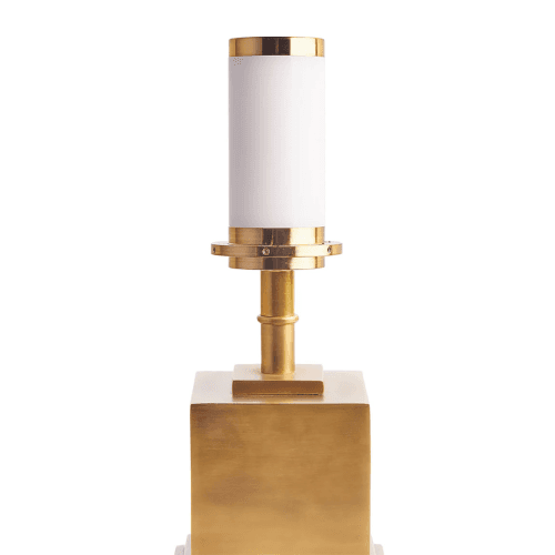 Image showing the Walter Rechargeable Table Lamp, Antiqued Brass product.