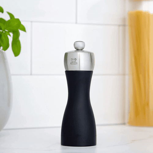 Image showing the Fidji Salt mill, Matt Black And Stainless Steel Finish product.