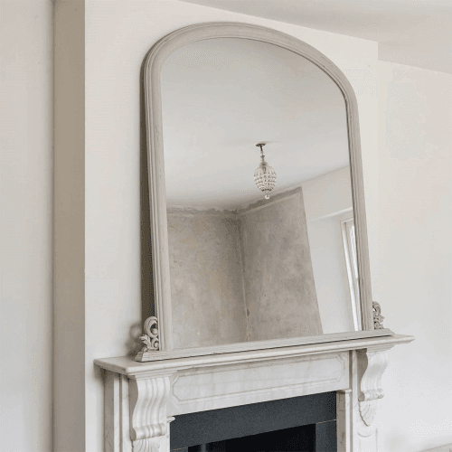 Image showing the Wilton Ash Overmantle Mirror, Natural product.