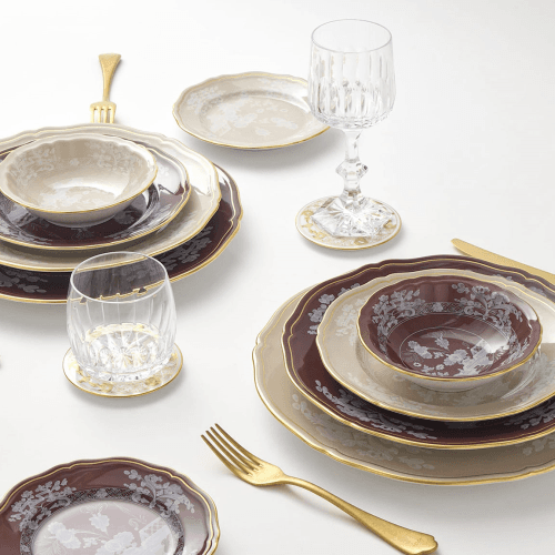 Image showing the Oriente Italiano Soup Plate, Castagna product.