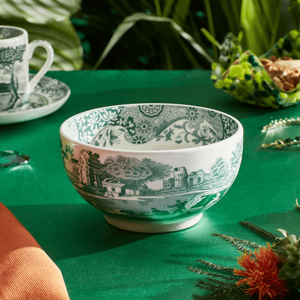 Heritage Italian Set of 4 Dip Bowls, Green