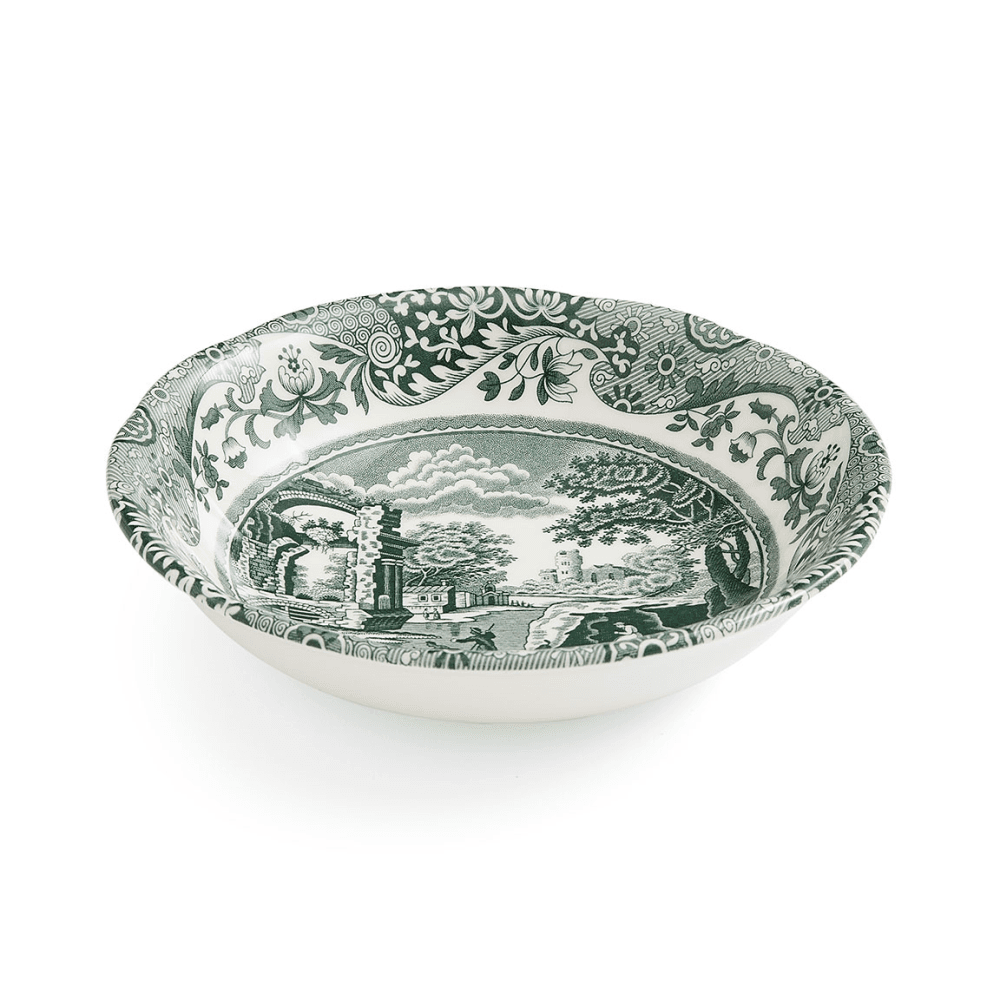 Heritage Italian Set of 4 Cereal Bowls, Green