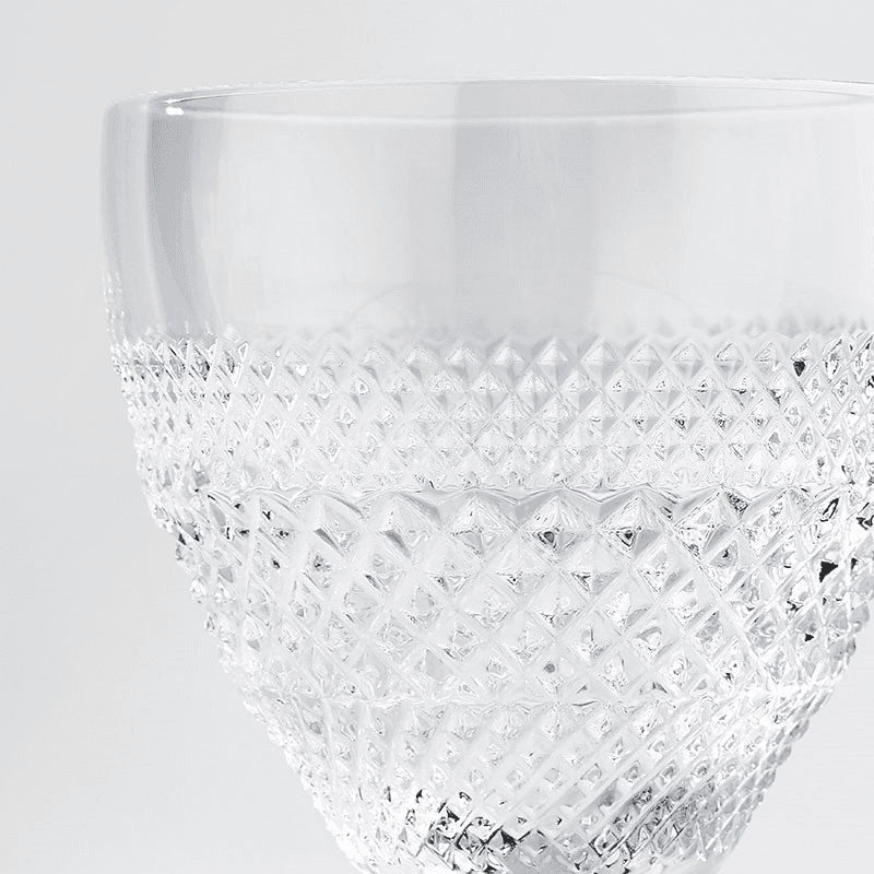 Huxley Set of 4 White Wine Glasses, Clear