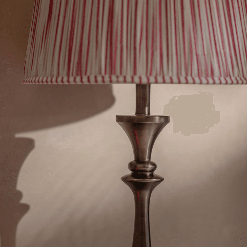 Kirdford Tapered Table Lamp, Brushed Aluminium