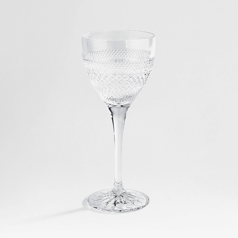 Huxley Set of 4 White Wine Glasses, Clear