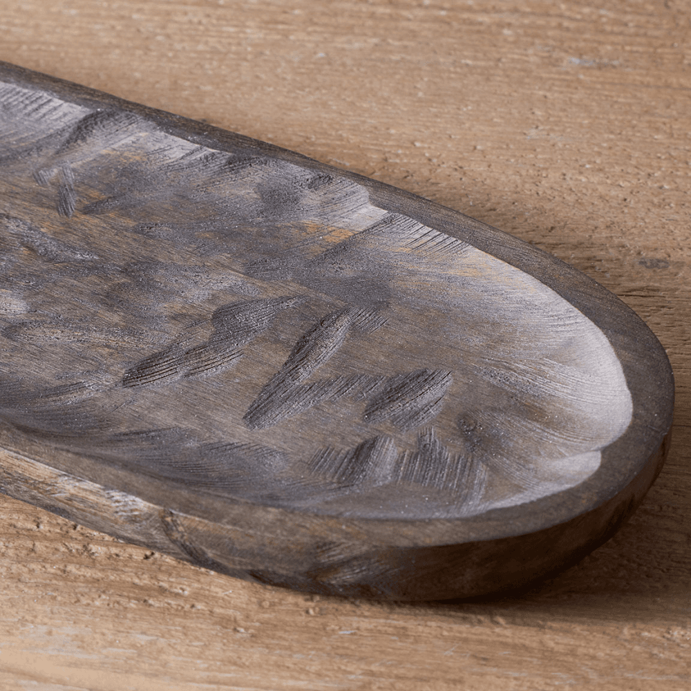 Nyati Serving Platter, Dark Brown