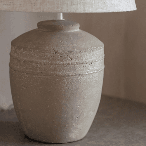 Image showing the Langton Ridged Table Lamp, Natural product.