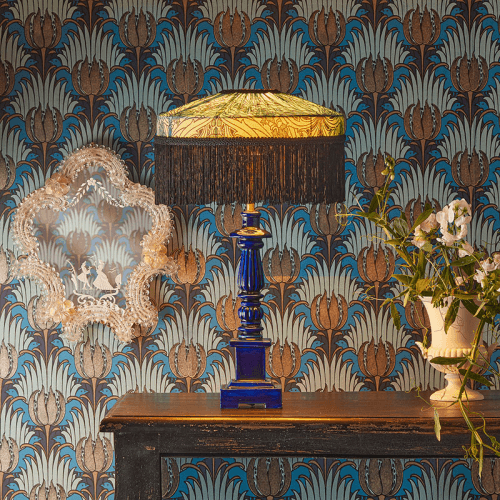 Image showing the May Table Lamp Base, Marjorelle Blue product.