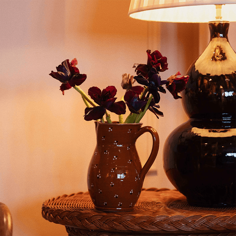 Dotty Jug, Terracotta