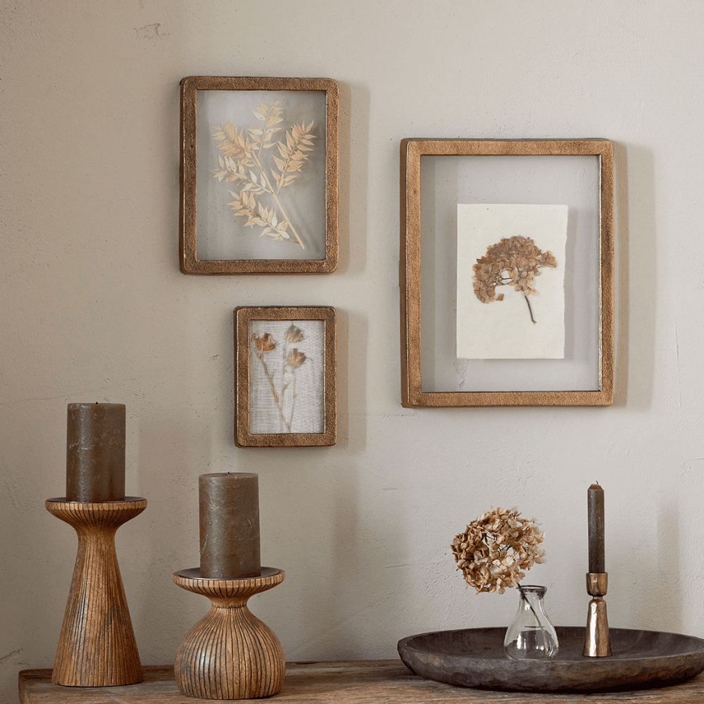 Jahala Wall Hung Photo Frame, Antique Brass