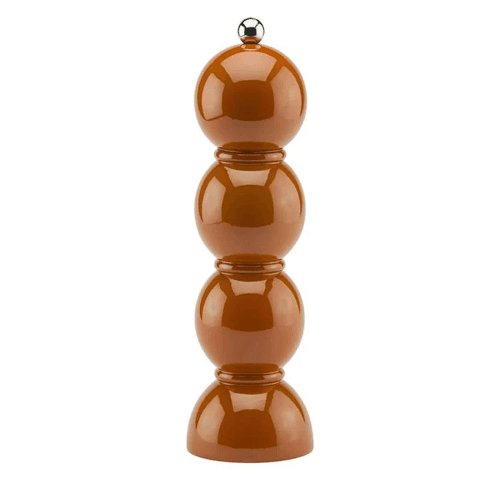 Image showing the Lacquered Bobbin Salt or Pepper Mill, 24cm, Nutmeg product.