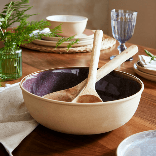 Image showing the Minerals Serving Bowl, Amethyst product.