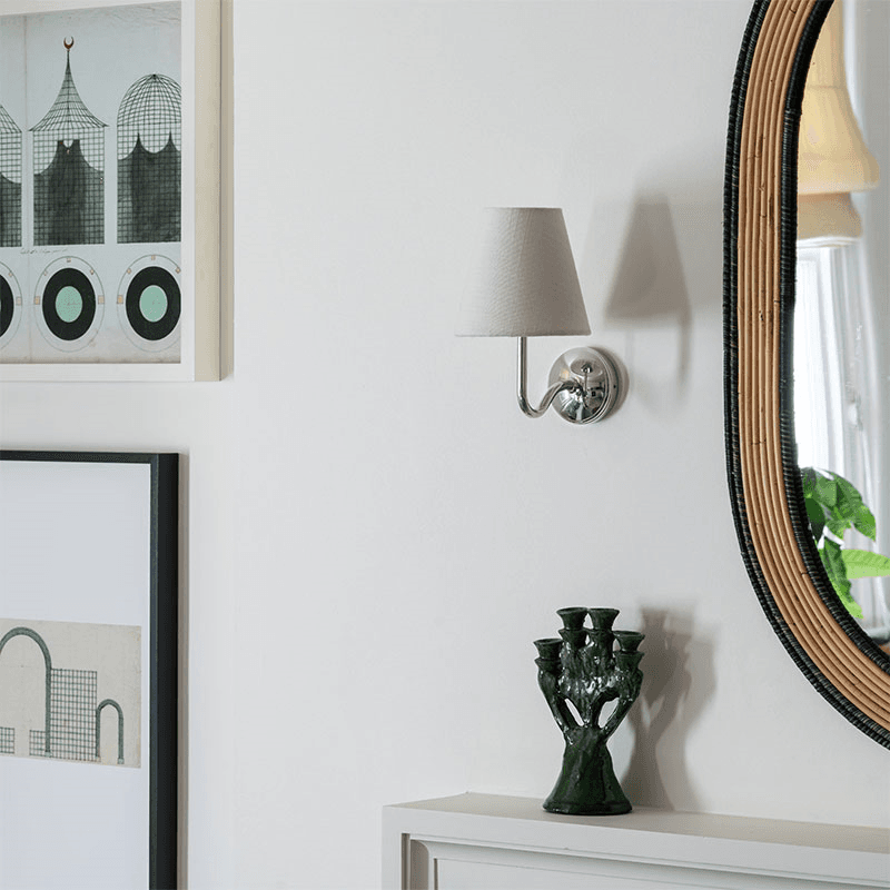 Malvern Wall Light Alabaster