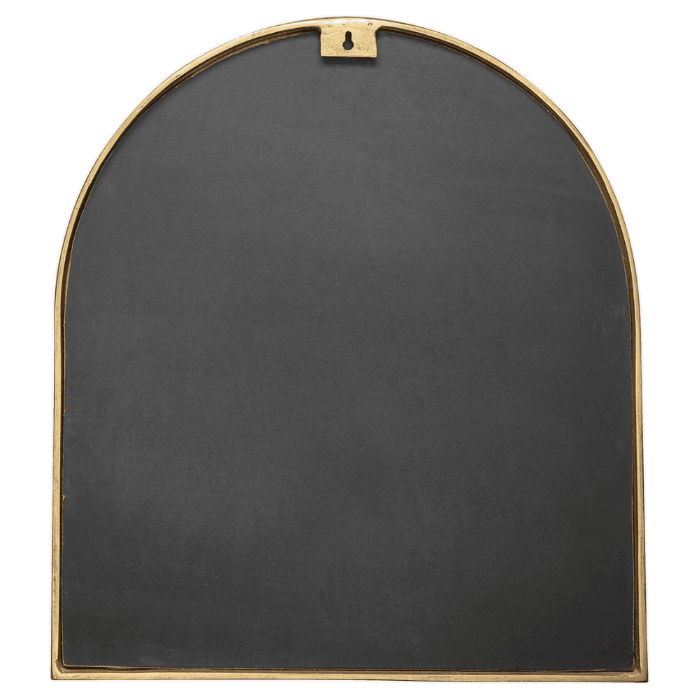 Murwara Wall Mirror, Antique Brass