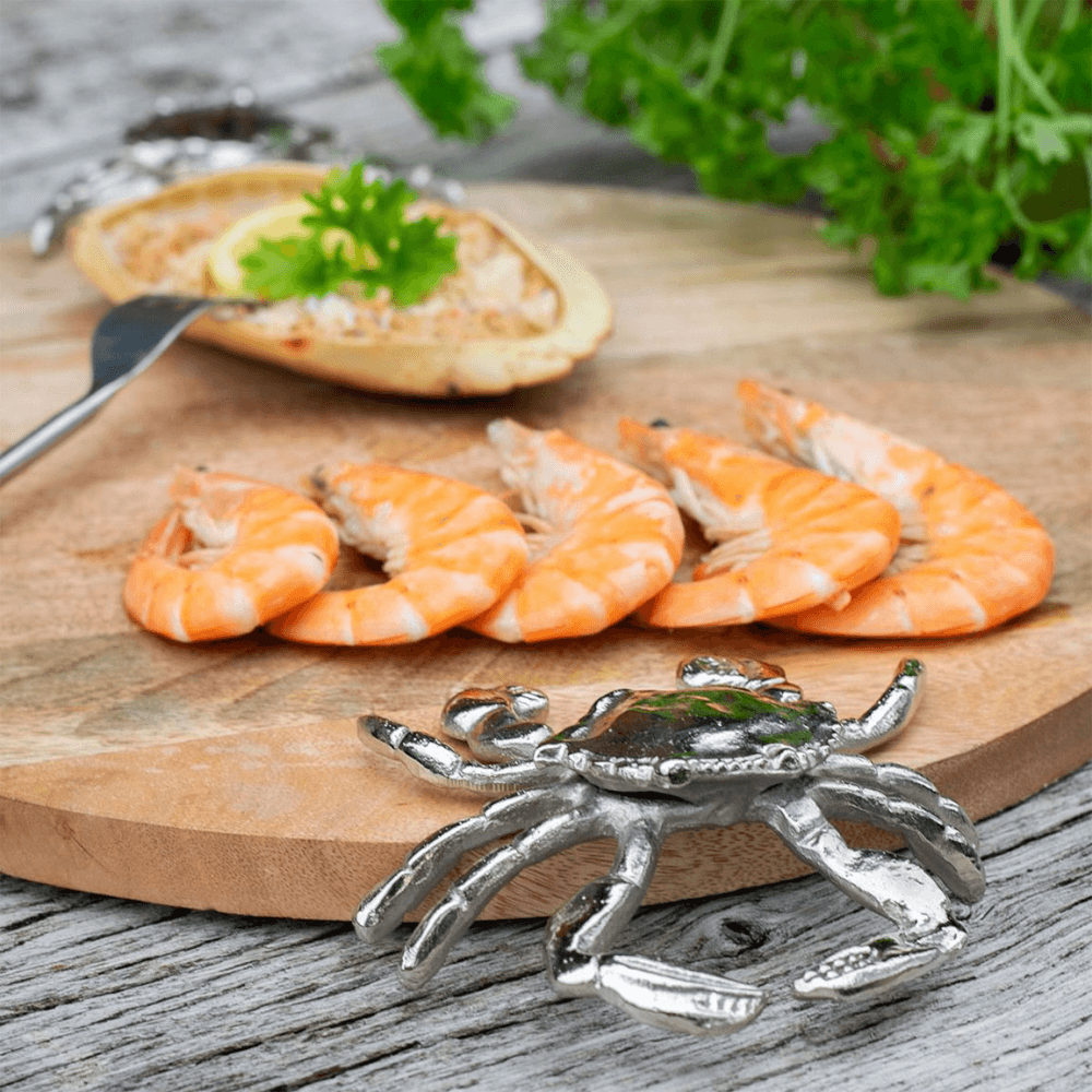 Seashore Serving Board with Crab Design