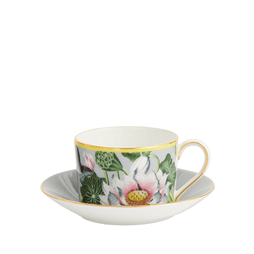 Image showing the Wonderlust Waterlily Teacup & Saucer product.