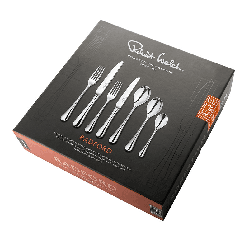Radford Bright 84 Piece Cutlery Set, Stainless Steel
